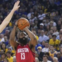Una exhibición para ver varias veces: James Harden acabando con los Warriors en su casa