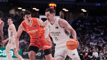 18/01/26 PARTIDO BALONCESTO
LIGA ACB LIGA ENDESA REGULAR SEASON JORNADA 16
REAL MADRID - VALENCIA
MARIO HEZONJA JAIME PRADILLA