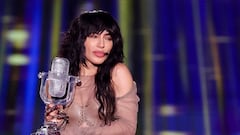 Loreen from Sweden appears on stage after winning the 2023 Eurovision Song Contest in Liverpool, Britain, May 14, 2023. REUTERS/Phil Noble