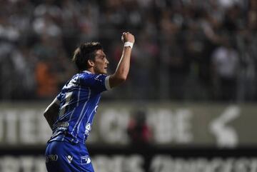 Juan Garro celebra su gol ante Atlético Mineiro