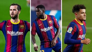 La tensa espera de Pjanic, Umtiti y Coutinho