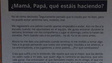 LaLiga's Leganés plead with pushy parents with moving letter: "Mum, Dad, what are you doing?"