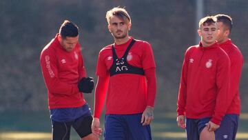 Aleix Garcia con el Girona.