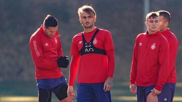 Aleix Garcia con el Girona. 