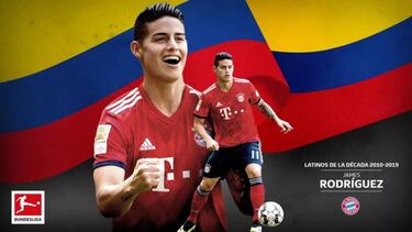 James Rodríguez, protagonista de la década en la Bundesliga