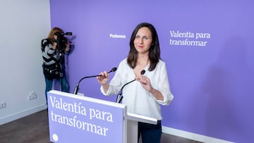 La líder de Podemos y ministra de Derechos Sociales, Ione Belarra, a su llegada a una rueda de prensa en la sede de Podemos, a 29 de mayo de 2023, en Madrid (España). Belarra ha comparecido con una declaración sin preguntas tras el anuncio del presidente del Gobierno de adelantar las elecciones generales al 23 de julio. Belarra ha anunciado que los morados y Sumar están trabajando ya "para que este espacio se presente unido a las elecciones" y poder revalidar el Gobierno de coalición en las elecciones adelantadas del 23 de julio. Sánchez ha tomado la decisión tras asumir personalmente la derrota electoral sufrida, este domingo 28 de mayo, por el PSOE en las elecciones autonómicas y municipales.
29 MAYO 2023;MADRID;PODEMOS;ACUERDO CON SUMAR;ELECCIONES GENERALES;23 DE JULIO
Alberto Ortega / Europa Press
29/05/2023