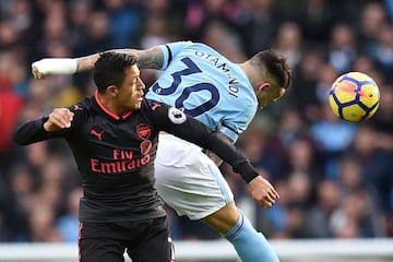 Así fue el ingrato partido de Alexis ante el Manchester City