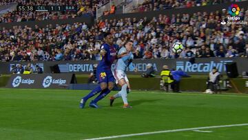 Por esta acción con Yerry Mina le llueven insultos a Aspas