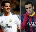 Los internautas pondrían a Isco en el Madrid y Pedro en el Barça