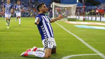 Theo Hern&aacute;ndez celebra su gol en la Final de la Copa del Rey. 