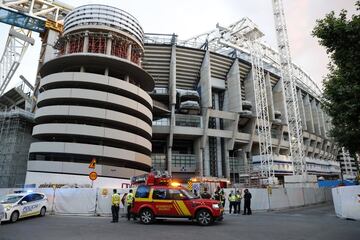 Un aislamiento de espuma de poliuretano se quemó provocando una llamativa nube de humo. El incidente no tuvo gravedad.