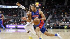 Avery Bradley, durante un partido con los Pistons.