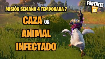 &iquest;C&oacute;mo y d&oacute;nde cazar un animal infectado en Fortnite Temporada 7?