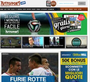 Portadas de la prensa extranjera