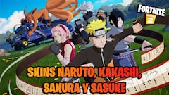 Fortnite x Naruto Shippuden: Naruto, Sakura, Sasuke y Kakashi llegan al juego