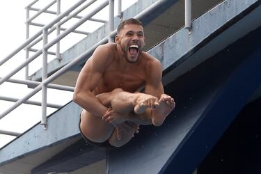 Entrenamientos en la Liga de Natación de Antioquia para el Campeonato Sudamericano en Argentina.