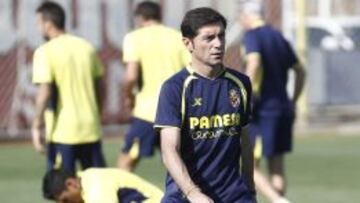 Marcelino, durante un entrenamiento.