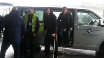 Valdés, a su llegada a Barcelona.