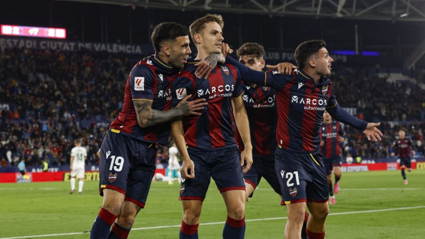 Levante 3-2 Elche: resumen, resultado y goles del partido de LaLiga Hypermotion - AS.com