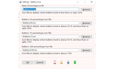 Cómo personalizar el icono de la batería en Windows 10