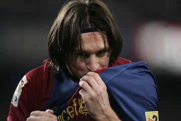 El 10 de marzo de 2007, el astro argentino salv¨® a los azulgrana de la derrota ante el eterno rival, el Real Madrid, completando un hat-trick en el minuto 90.