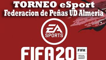 Las peñas del Almería organiza un torneo de FIFA 20 para amenizar el confinamiento