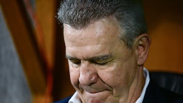 Javier Aguirre of Mexico during the Quarterfinals first leg match between Honduras and Mexican National Team (Mexico) as part of the Concacaf Nations League 2024-2025 at Francisco Morazan Stadium on November 15, 2024 in San Pedro Sula, Honduras.