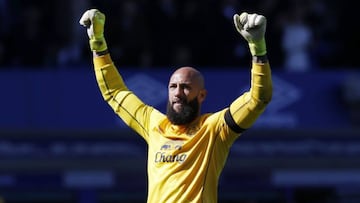 Everton&#039;s long-serving goalkeeper, Tim Howard