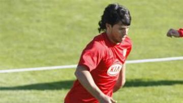 <b>REGRESO.</b> El delantero argentino vuelve al once titular en el Reyno de Navarra frente a Osasuna.