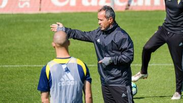 &Aacute;lvaro Cervera entrenando.