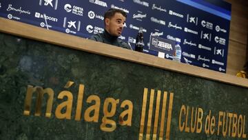 Manolo Sánchez durante la rueda de prensa de este lunes.