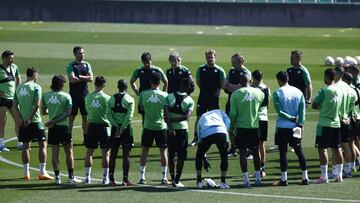 Los jugadores del Betis. 