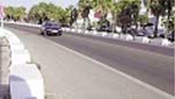 El lugar del accidente.