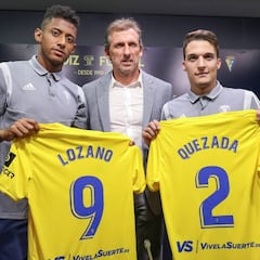 El Cádiz presentó al `Choco´ Lozano y a Quezada