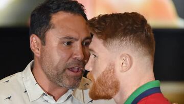 The Golden Boy Promotions front man, Óscar De la Hoya, again slamed boxer Saúl 'Canelo' Álvarez for his fight against Brit John Ryder.