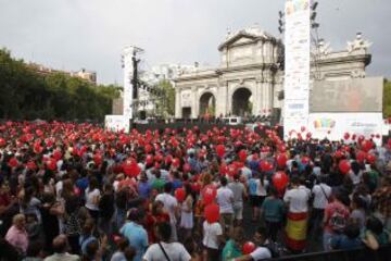 Las imágenes de la concentración de la Puerta de Alcalá