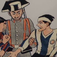 La memoria del derbi se dibuja con 'goles de tinta'