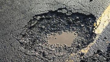 Carretera con baches