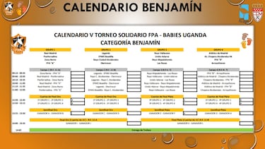 Atl¨¦tico, Real Madrid y Rayo, en el torneo FPA Babies Uganda