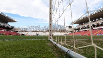 MADRID, SPAIN - JANUARY 24: General view inside the stadium prior to the LaLiga EA Sports match between Rayo Vallecano de Madrid and CA Osasuna at Estadio de Vallecas on January 24, 2026 in Madrid, Spain. (Photo by Florencia Tan Jun/Getty Images)
