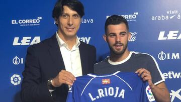 Luis Rioja, presentado como jugador del Alavés