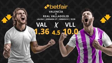 Valencia CF vs. Real Valladolid: horario, dónde ver, pronósticos y clasificación