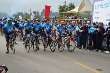 El líder del Movistar Team le dio a sus seguidores una jornada especial de ciclismo por las carreteras de Boyacá.