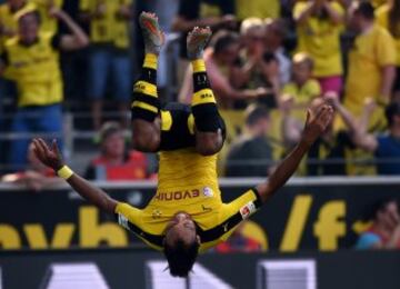 Pierre-Emerick Aubameyang con el Borussia de Dortmund.