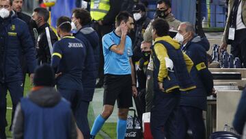 28/02/21 PARTIDO PRIMERA DIVISION
VILLARREAL - ATLETICO DE MADRID
GOLPE LESION CAPOUE VAR