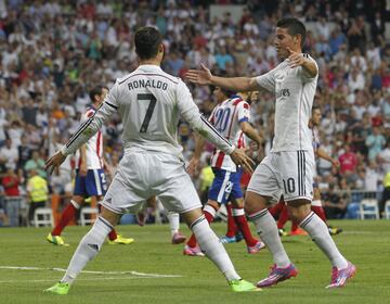 13 de septiembre de 2014. Partido de LaLiga entre el Real Madrid y el Atl¨¦tico de Madrid en el Bernab¨¦u (1-2). Cristiano Ronaldo marc¨® el 1-1 de penalti.