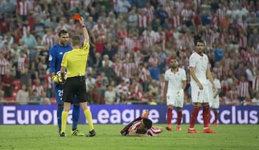 Sirigu lashes out at Aduriz and gets sent off