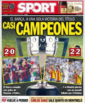Portadas de la prensa deportiva