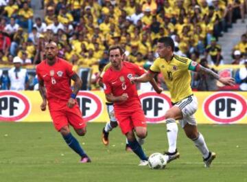 Colombia vs Chile en Barranquilla.