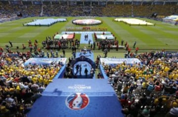 Gran ambiente en el Stade du Toulouse.